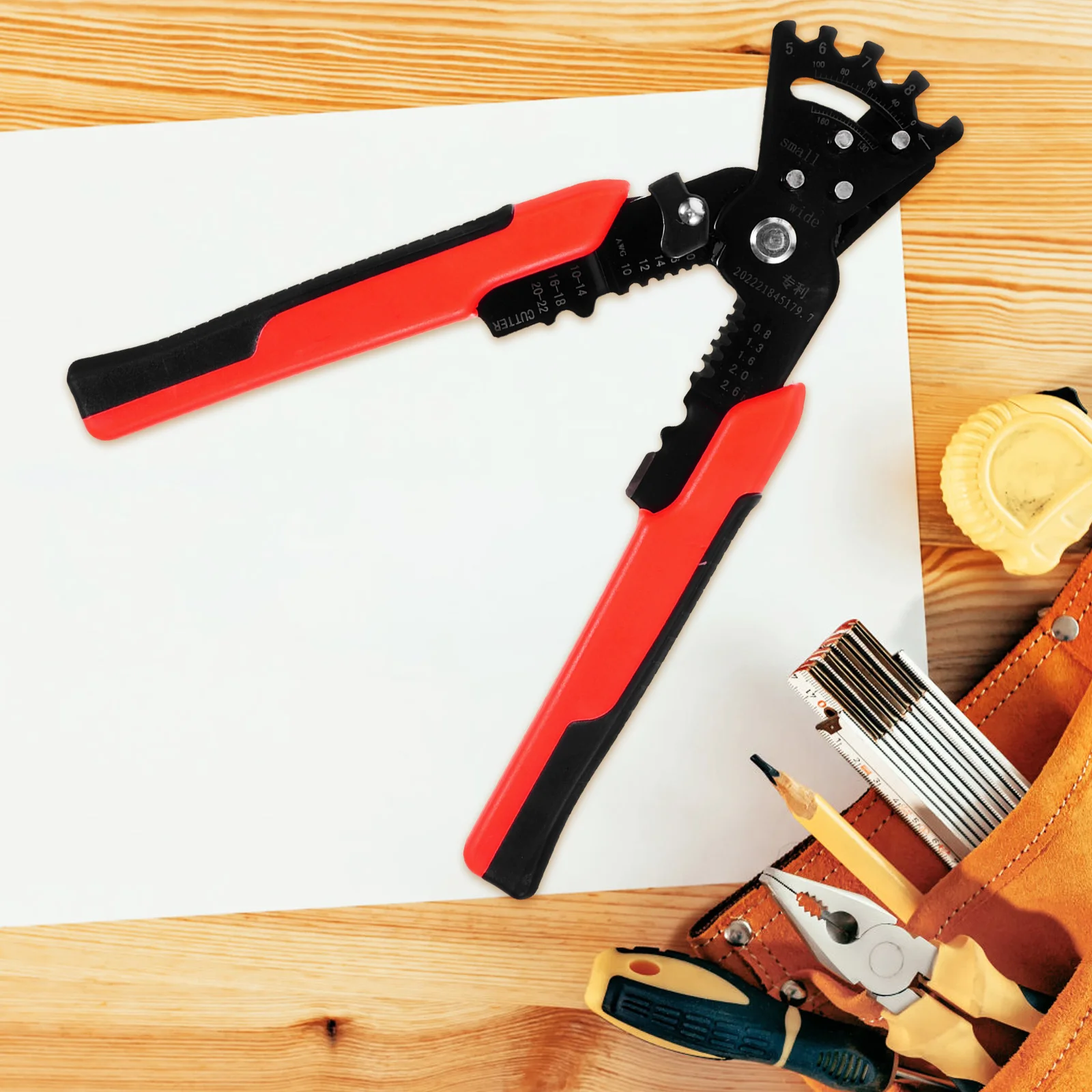 

Multifunctional Wire Stripper Plier Electrician Wire Stripping Crimping Tool Non Slip Handle Compact Size Durable Steel