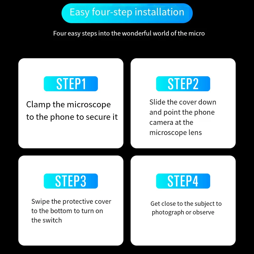 Compact Mobile Phone Magnifier Equipped with LED for Enhanced For Detail Suitable for Professionals and Enthusiasts