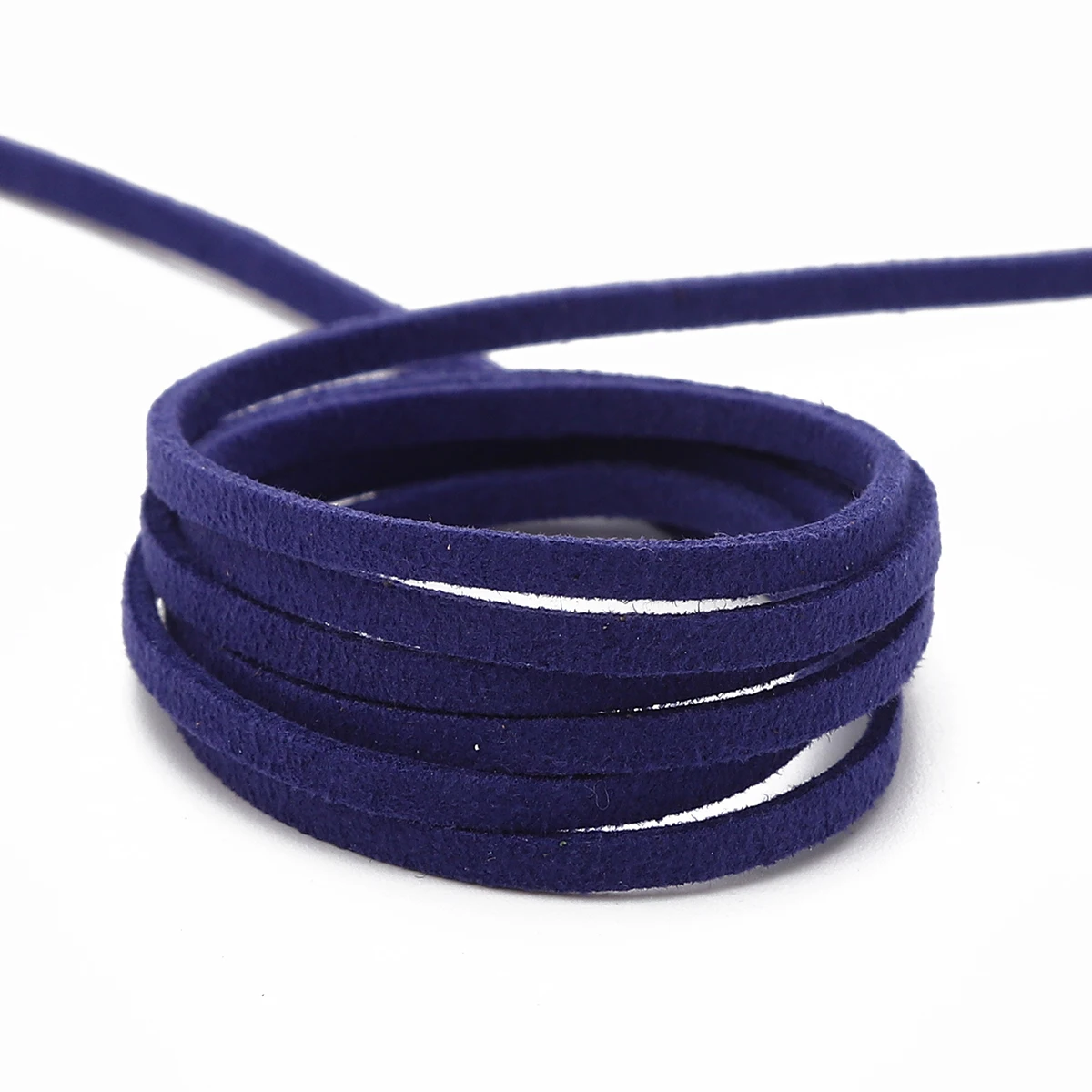 3mm Flat Double Sided Suede Cord for DIY Beading