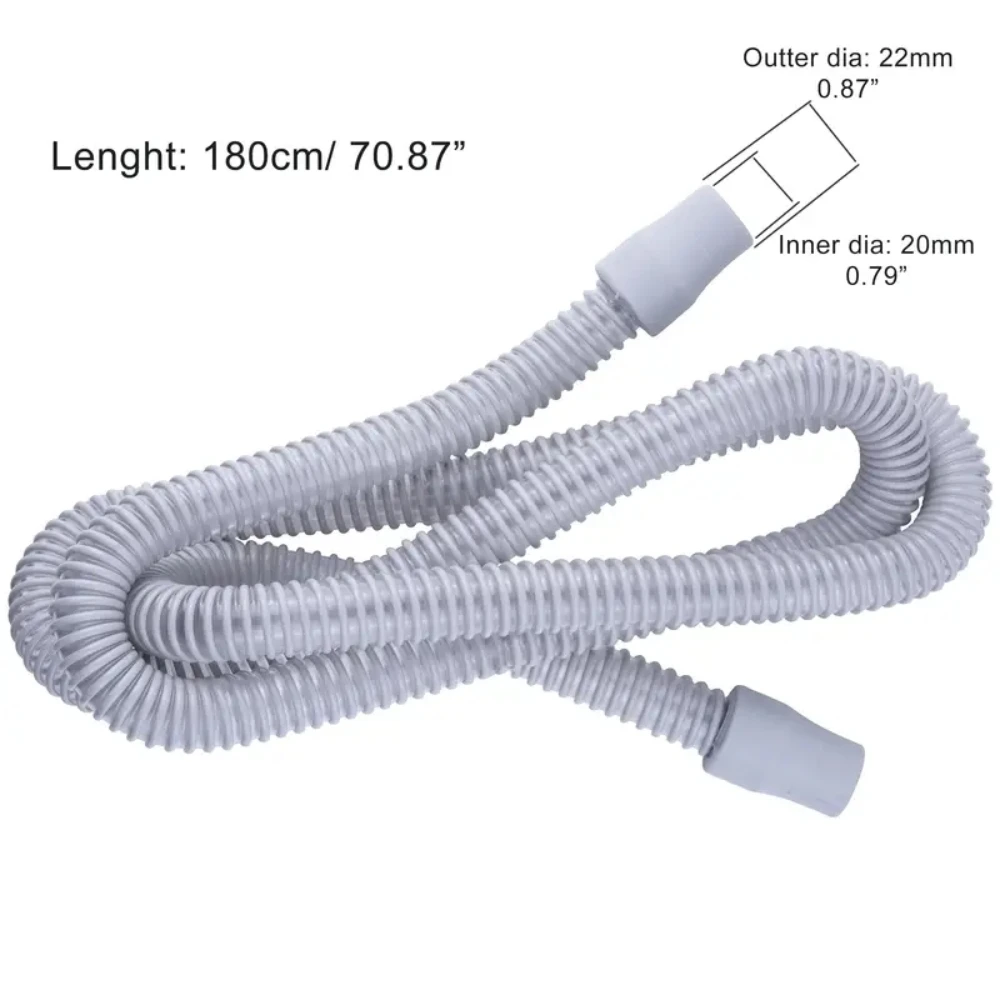 BMC CPAP TUBE Tubing BMC CPAP Auto CPAP APAP BiPAP Respirator Tubing Length Color Grey Breathing Machine Accessories Sleep Mask