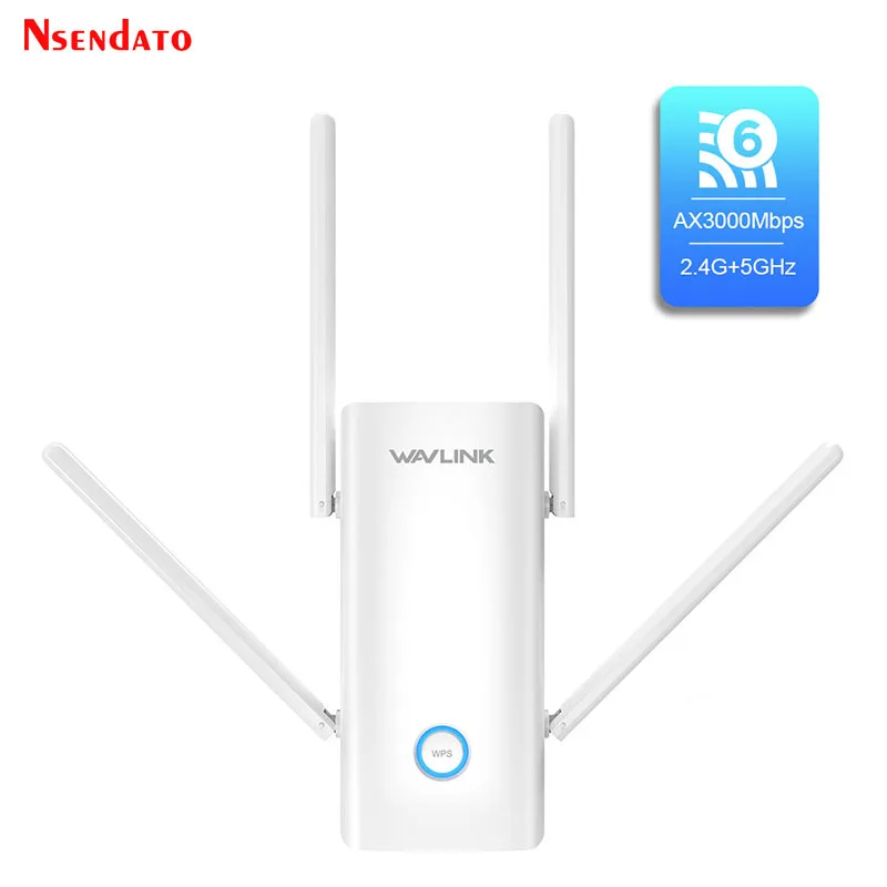 Wavlink AX3000 Long Range Wireless Wifi Repeater Extender 2.4G 5G Wifi Dual Band Wireless Signal Booster WPS AP with Ethernet