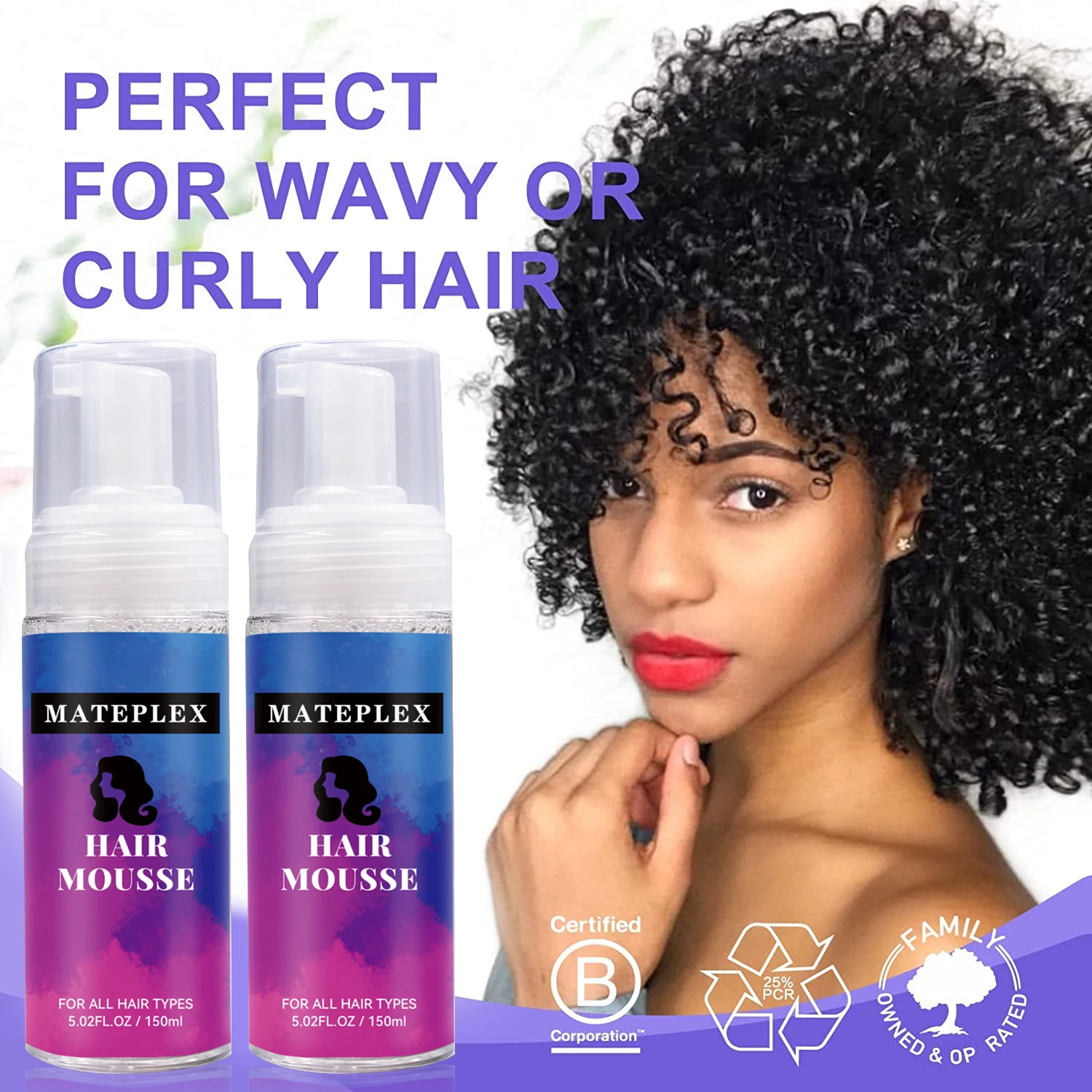 Hair Mousse For Braids Wigs No Flake Curly Hair Mousse Strong Hold Hair Styling Foam Mousse for Men Women Lightweight Adds Shine