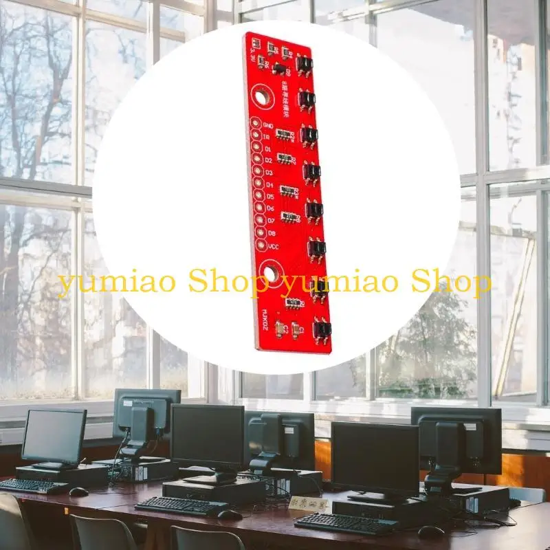 587B 8 Line Track Detect Detection Board DIY Detector for Arduino