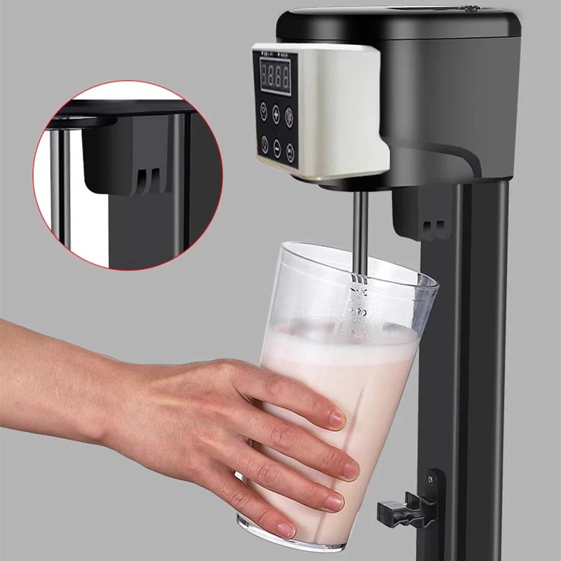 Milkshake Machine for Commercial Tea Shops - Timer-Equipped Fully Automatic Electric High-Power Milk Tea & Juice Blender