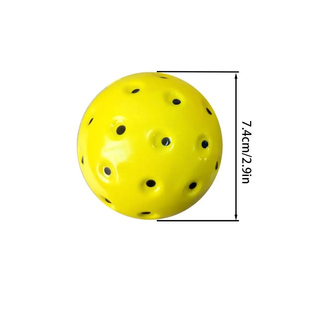 3PCS High Quality Multicolor Foam Pickle Ball 74mm Exact Bounce Pickleball Balls Noiseless Soft PU Practice Ball Sport Supplies