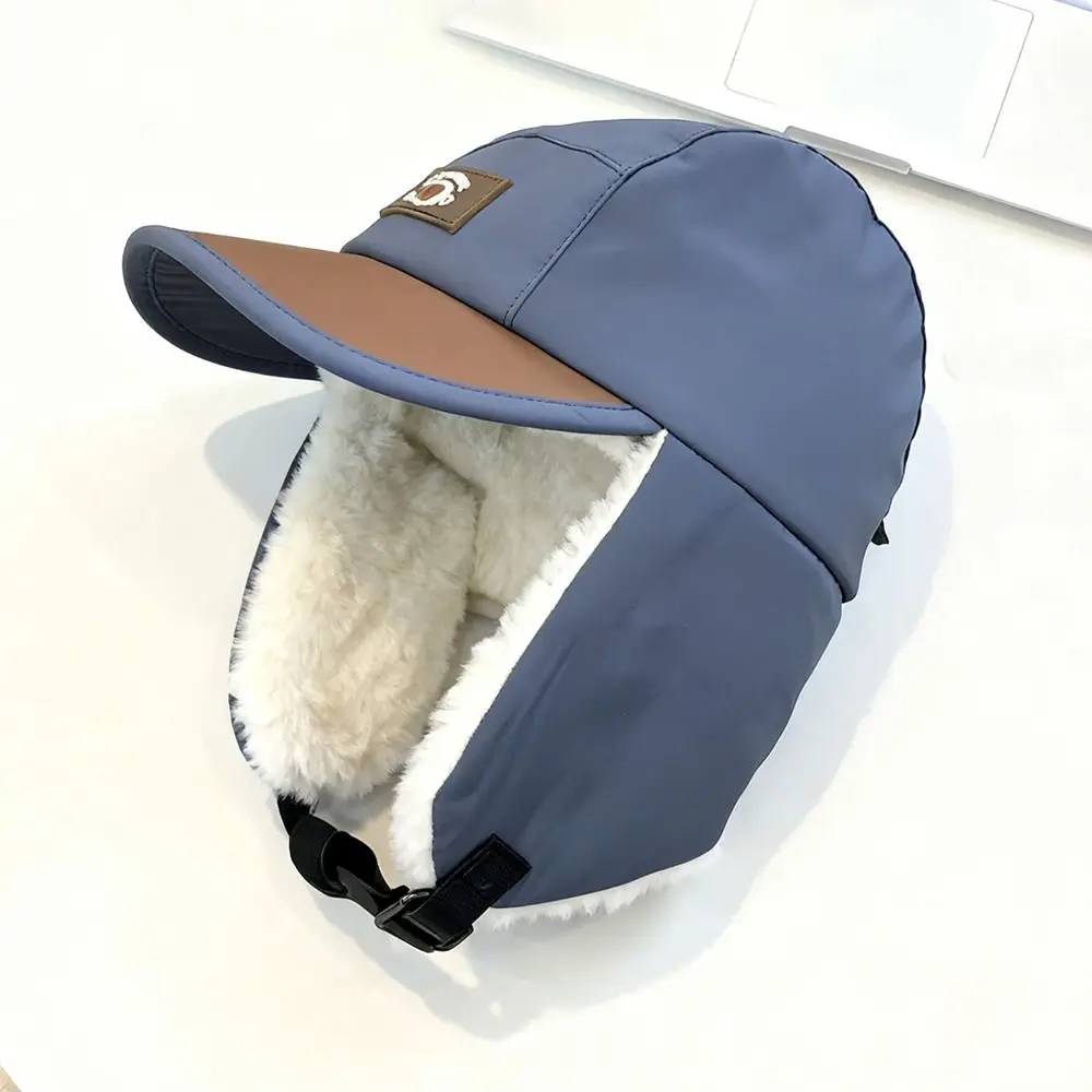 

Fashion Warm Children's Winter Hats Windproof Earflap Cap Cold Proof Thickening Ear Protection Cap Boys Girls