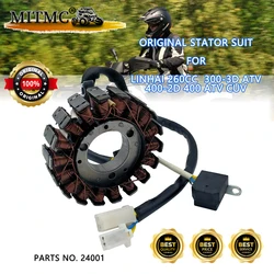 Original Magnetic Motor Magneto Stator Suit 93mm For LINHAI 260cc ATV 300-3D, ATV 400-2D, 400 CUV Quad GO KART 24001