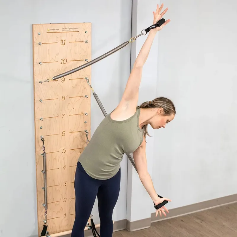Industrial Coil Steel Pilates Wall Unit Board Equipment for Yoga Stretch Exercise with Music Wire