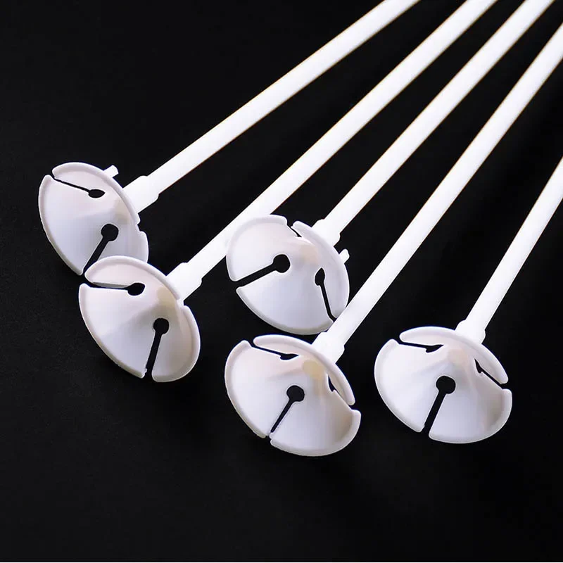 

5 Sets/lot 40cm Latex Balloon Stick White PVC Rods Balloons Holder Sticks with Cup Party Supplies Party Decoration Accessories