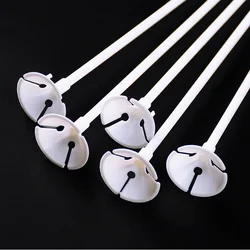 5 Sets/lot 40cm Latex Balloon Stick White PVC Rods Balloons Holder Sticks with Cup Party Supplies Party Decoration Accessories