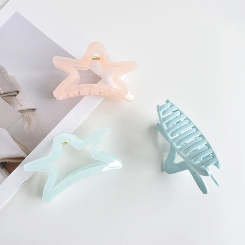 Acrylic grip clip Frosted Shark clip Simple hair clip Premium hair accessories Hair volume hair clip hair accessories