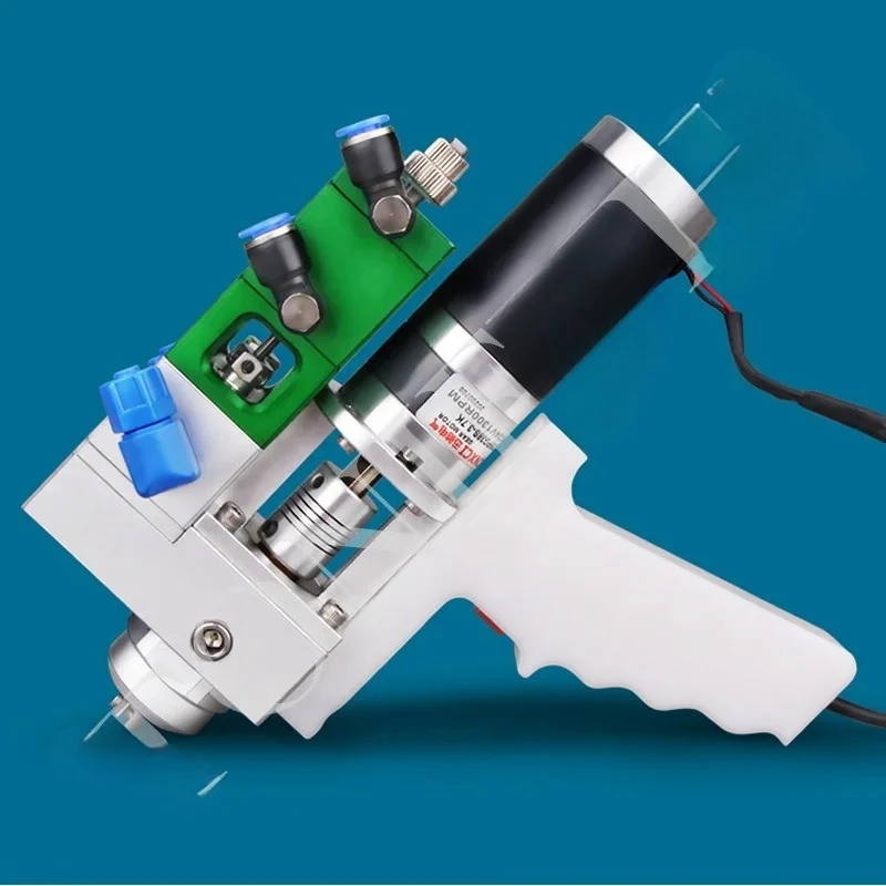 Electric stirring AB double liquid valve hand control gun dispensing valve with back suction glue, adjustable ratio, 1300rpm