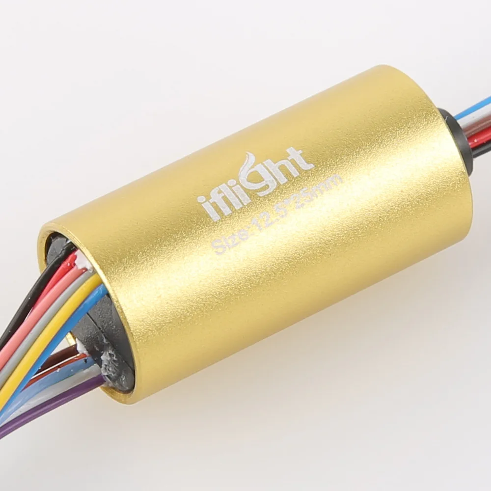 IFlight 12.5mm 12 Circuits 2A Gimbal Slip Ring 360° Rotation for GBM5208H-200T/GBM6208H-150T/GBM8017-120T/GBM110-150T