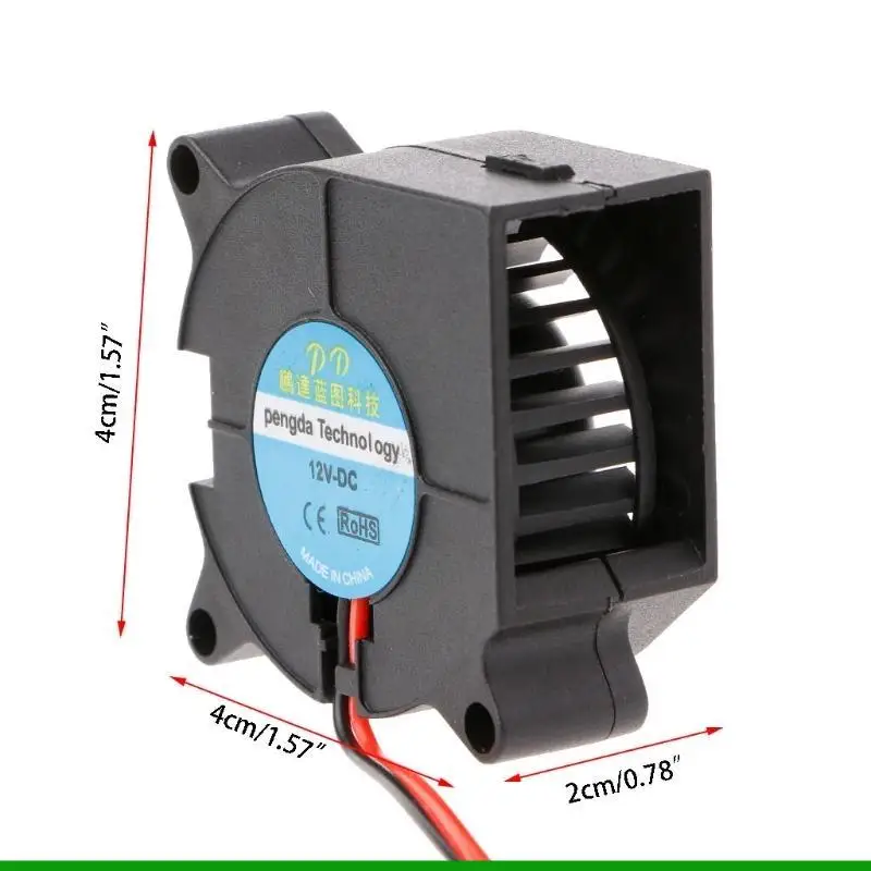 U55C Sleeve Bearings Blower Fan Brushless Centrifugal Cooling Fan 4020 40mmx20