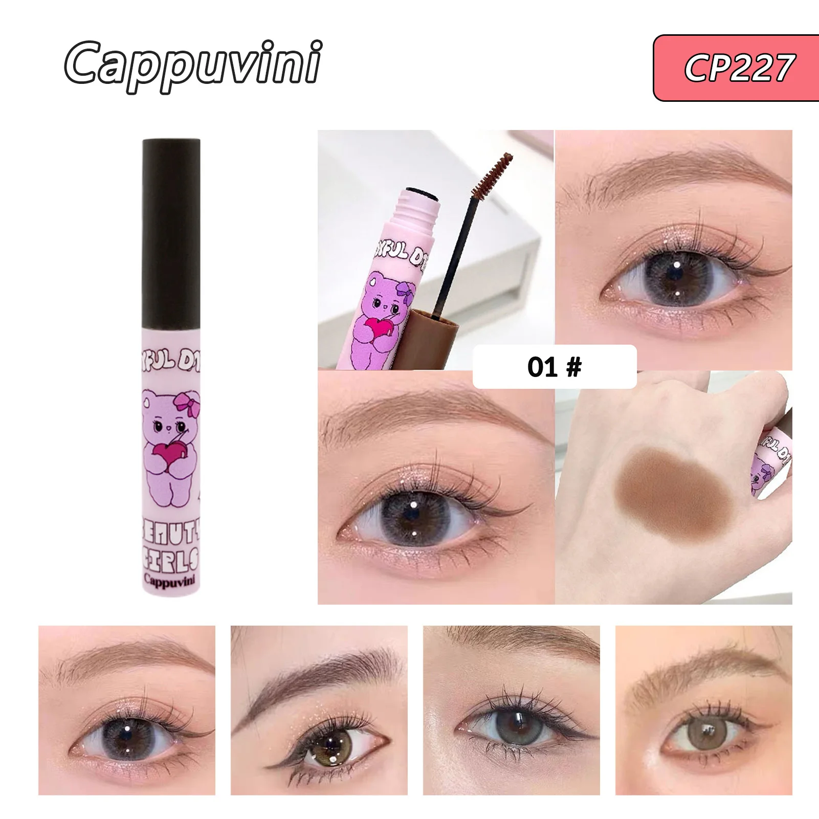 Trucco donna Brow Tint Mascara Gel per il trucco delle sopracciglia a lunga durata per forniture cosmetiche per donne e ragazze