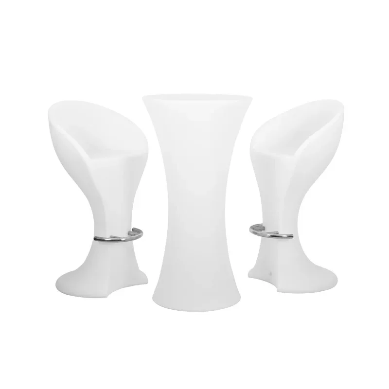 

LED luminous small waist table, clear bar, couple bar, outdoor table