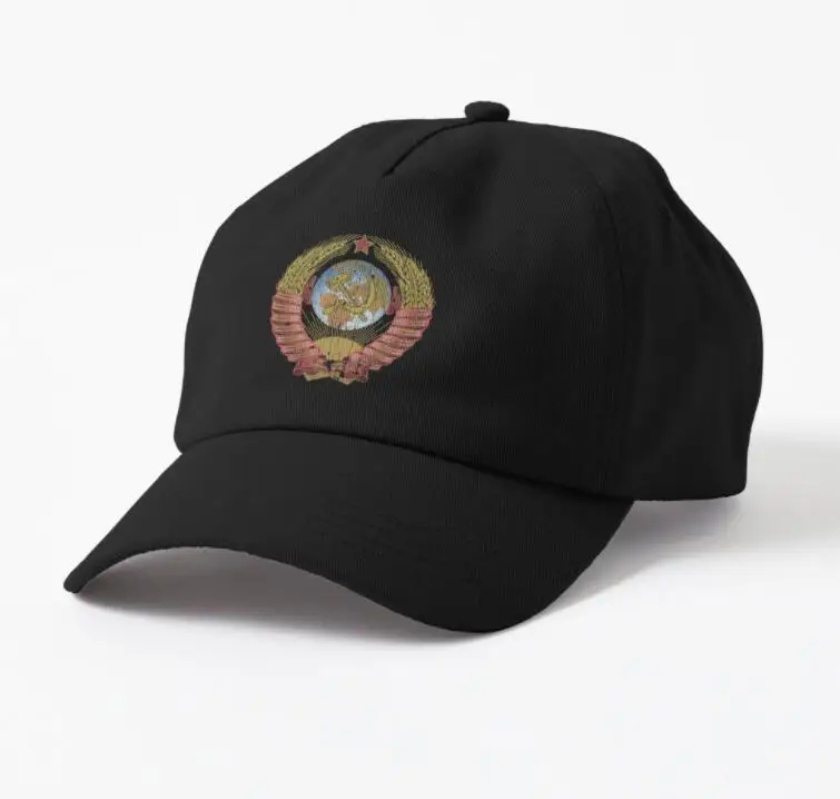 

Coat of arms of the Soviet Union Vintage Distressed Print Cap Adult Outdoor Sun protection Baseball Caps