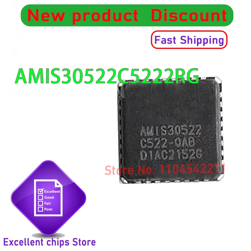 (5-10piece) 100% New AMIS30522 AMIS30522C5222RG AMIS 30522 QFN32 Chipset