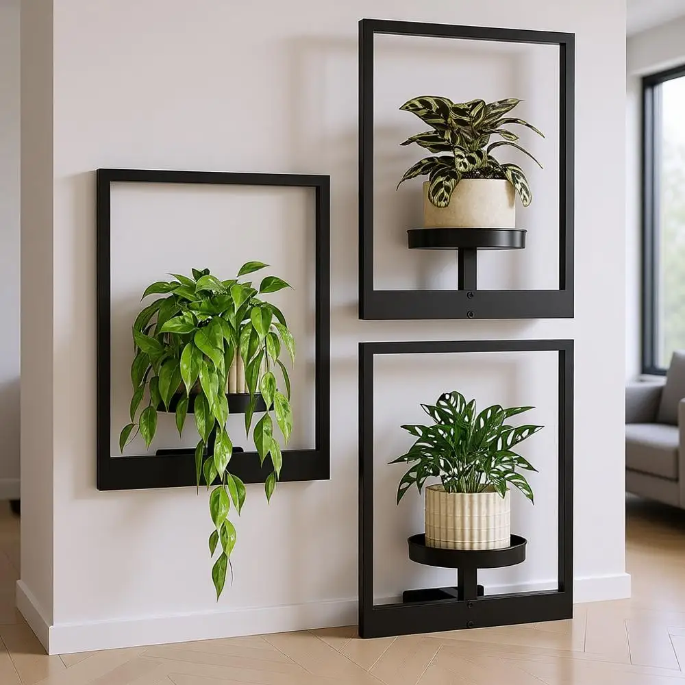 

Набор из 3 настенных кашпо для гостиной, оконных полок или уличного входа