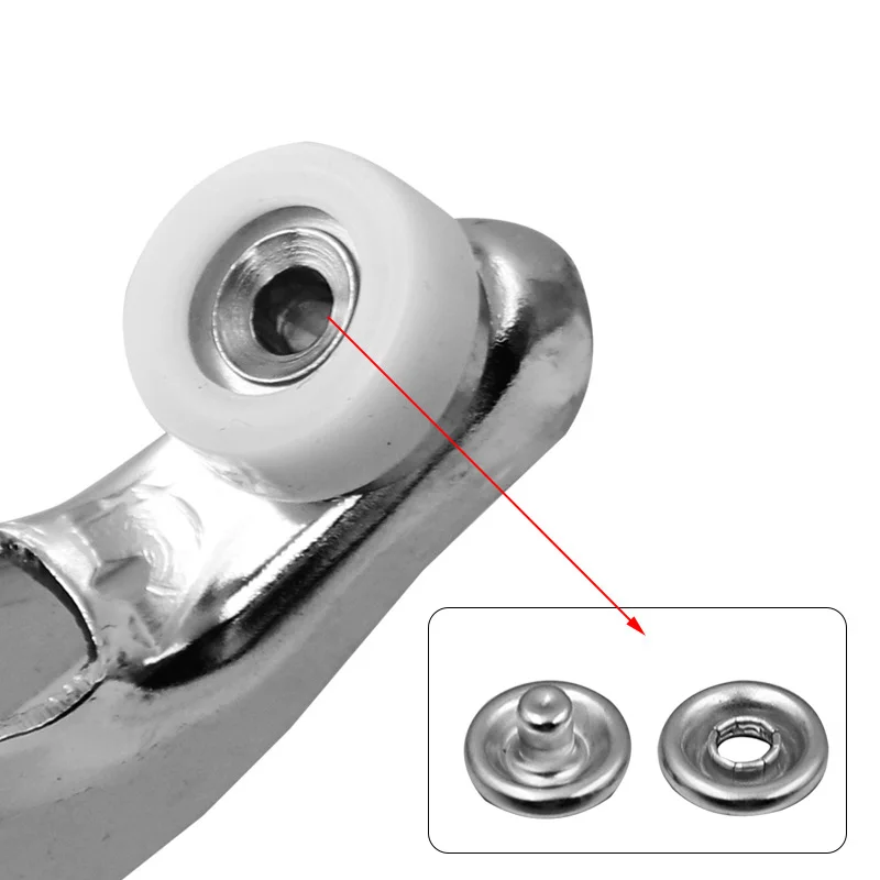 Imagem -02 - Alicate Metal Snap Botão Fixadores Press Studs Five Claw Buckle Instalação Buracos Socos Roupas Rivet Tool Acessórios