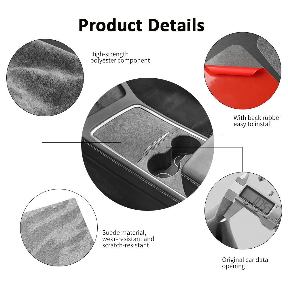 Car Steering Wheel Soft Suede Cover Adhesive Frame Accessories for Audi A1 A3 A4 A5 A6 A7 Q3 A6 C7 Q5 A8 Q7 B6