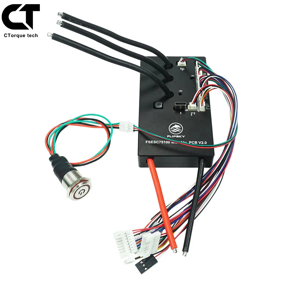 

Flipsky 75100 V2.0 With Aluminum PCB With Power Key Switch Button Based on VESC For Electric Skateboard/Electric Scooter/Ebike