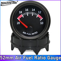 52mm Air Fuel Ratio Gauge Narrowband Racing Meter 2Inch Car Turbo Boost Pressure Gauge Kit Vacuum White LED Backlight 12V