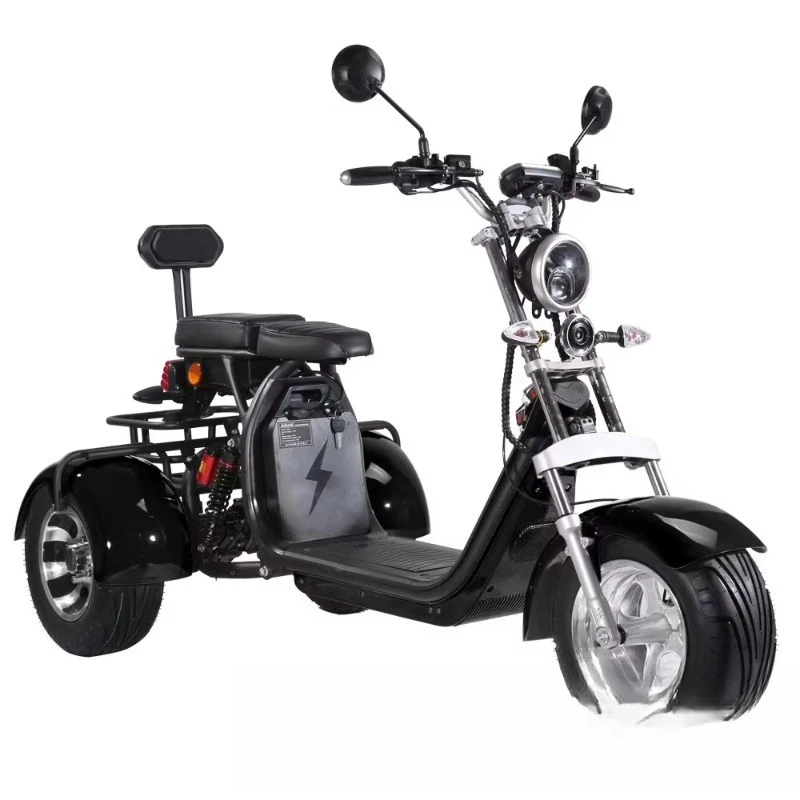 

Электрический самокат для взрослых с литиевой батареей, трехколесный дизайн, большие шины Citycoco Chopper, Новое поступление, электрический самокат