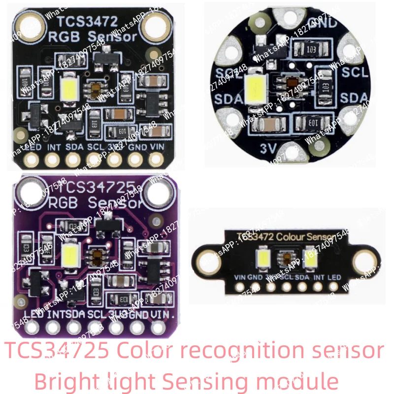 TCS34725 Color Recognition sensor Bright Light Sensing Module RGB IIC