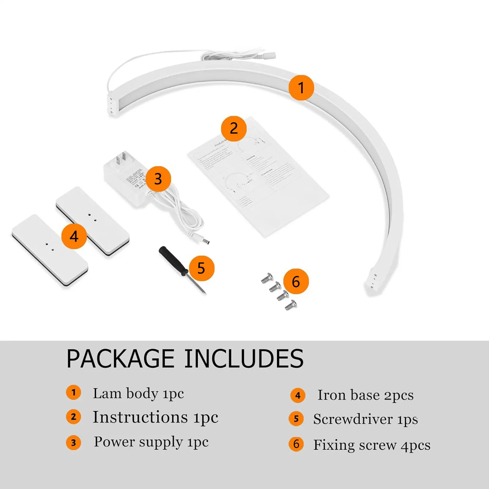 Lampe à ongles LED demi-lune, lumière légion, technologie des ongles, lampe de bureau, 3 couleurs de lumière, luminosité réglable