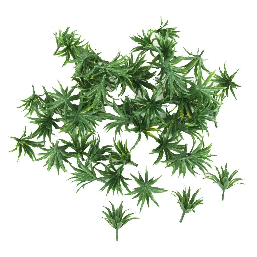 Sword Shaped Mini Grass Cover Micro Landscape Prop Plastic Model Plants Green Decor for Railway Scenery Sword Shaped Mini Grass Cover Micro Landscape Prop Plastic Model Plants Green Decor for Railway Scenery