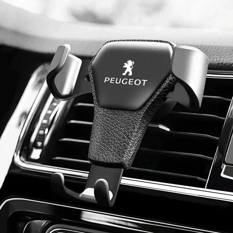 Car Gravity Mount GPS Mobile Phone Holder Vent Clip For Peugeot 206 301 307 308 3008 207 208 407 508 2008 408 4008 106 107 205