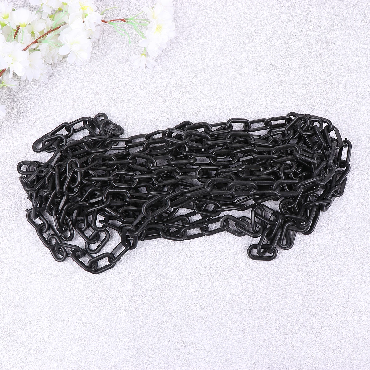 Plastic Chain Safety Cone Hanging Site Barrier Belt Strap Accessories Crowd Control Industrial Use Bright Yellow