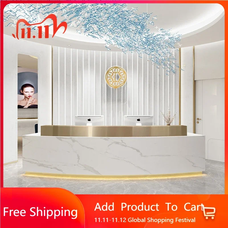 

Computer Register Business Office Chair Hallway Table Customer Center Shop Counter Desk Reception Tables Entrance Hall Furniture