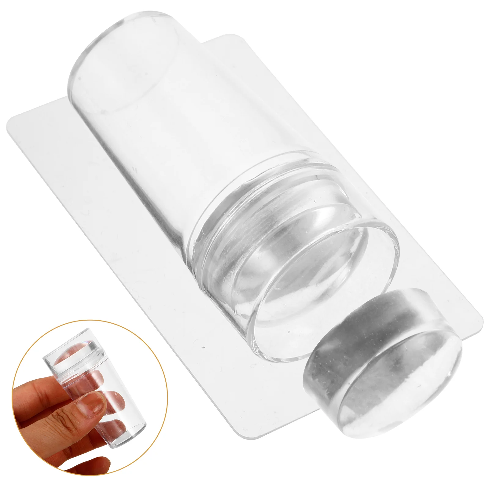 Nail Stamp French Tip Salon Manicure Stamper Stamping Tool Plastic Supplies