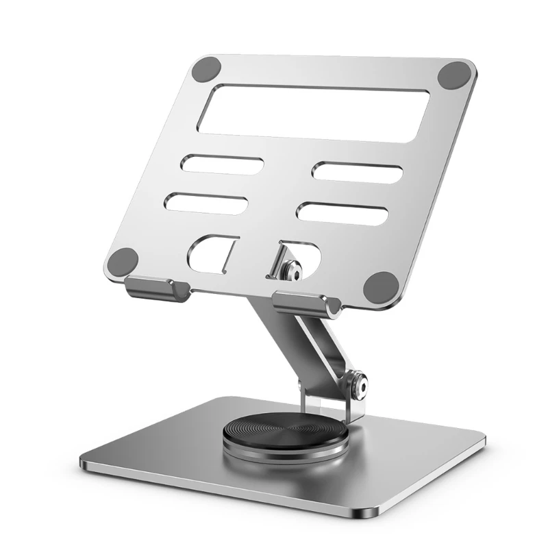 Modern Metal Desk Mount Tablets Stand for Desk,Stable Tablets Holder with Heavy and Thickened Metal Base for Smartphones QXNF