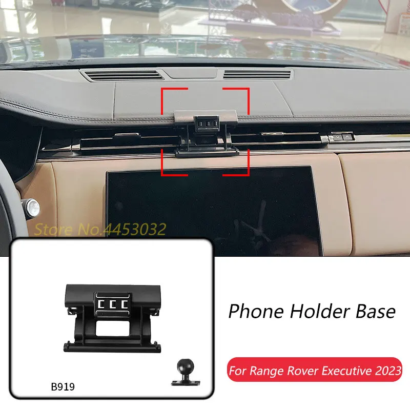 

Car Phone Holder Base Special Mounts For Land Rover Range Rover Executive 2023 Fixed Air Outlet Base With Ball 17mm (No Bracket)