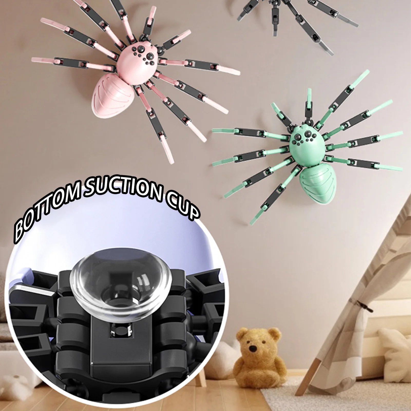 3D Printed Spider Model Toy Delicate and Compact Decorative Model Toy for Living Room Desktop Decoration