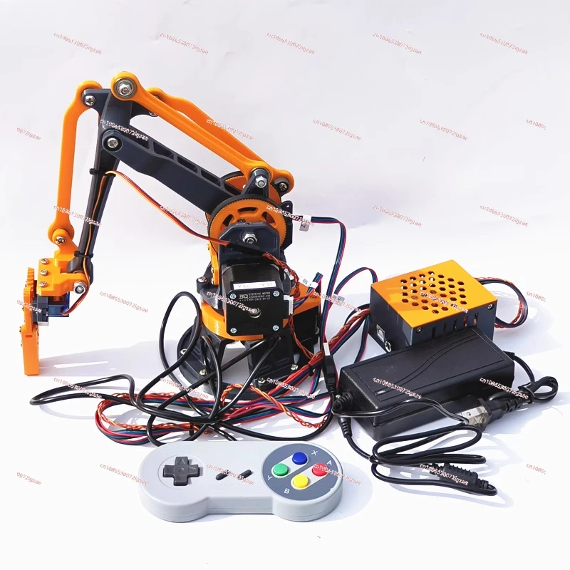 3D printing stepper motor robotic arm DIY desktop robotic arm full set, with handle high-precision automation