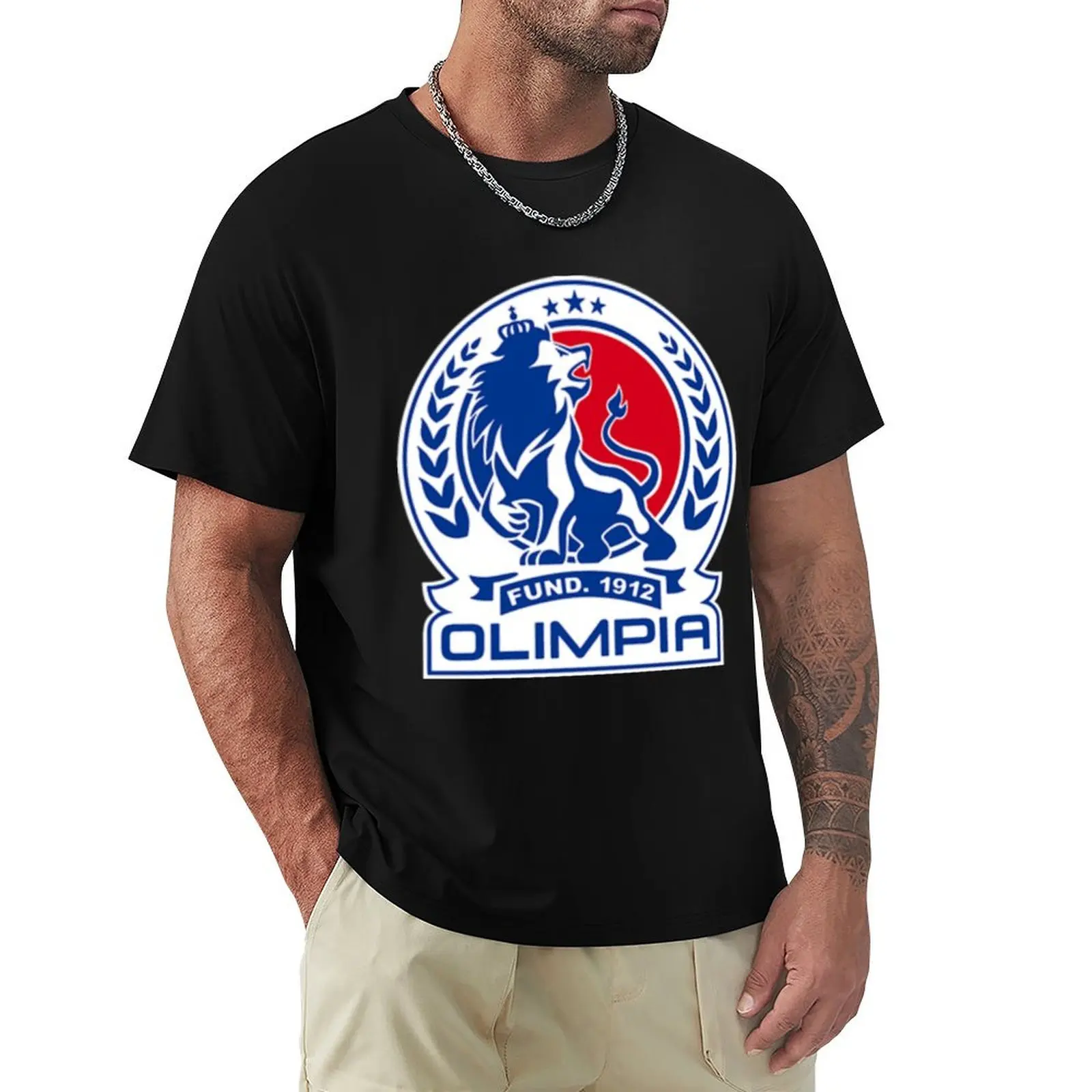 Club Deportivo Olimpia T-Shirt vintage clothes vintage men t shirts high quality