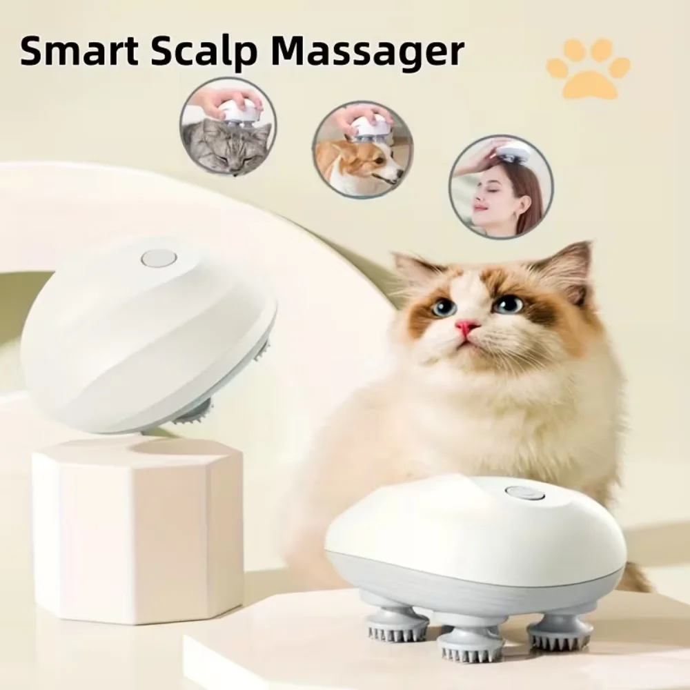 

Deep Scalp Massager Head Cleaning Massager Also Suitable for Pets Electric Massage Tool Washable and Portable