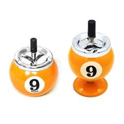 No. 9 Billiard Ball Style Ashtray Pool Ball Club Decoration Tool Accessory