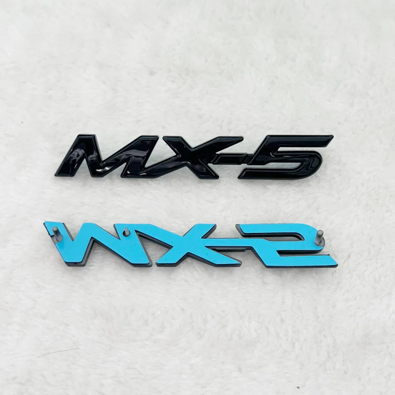 

Glossy Black 3D MX-5 Emblem Badge, ABS Plastic Replacement Car Trunk Rear Sticker Decal for Mazda Miata MX5 NC ND NA NB, Auto Ex