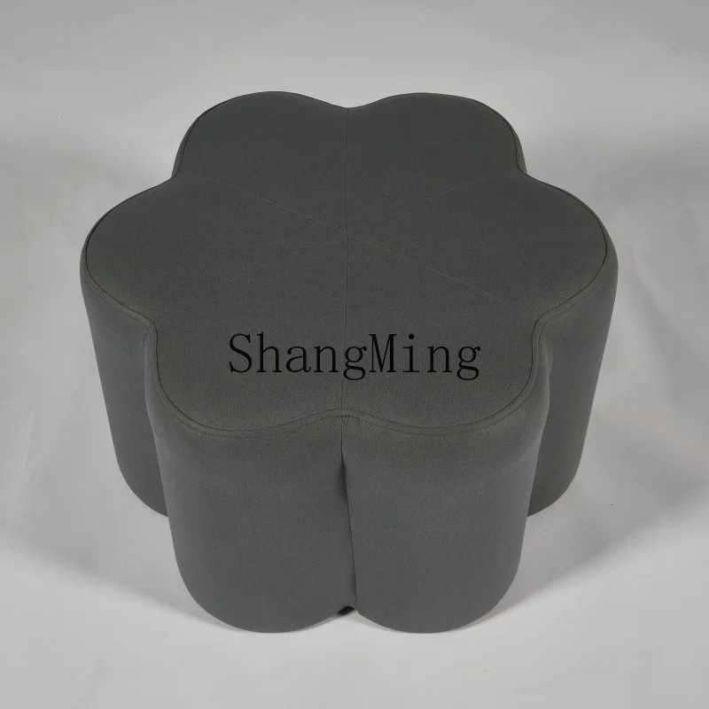 

CL Sofa Stool Living Room Home Footstool Internet Celebrity Round Seat Cushion Petal Entrance Shoe Changing Stool
