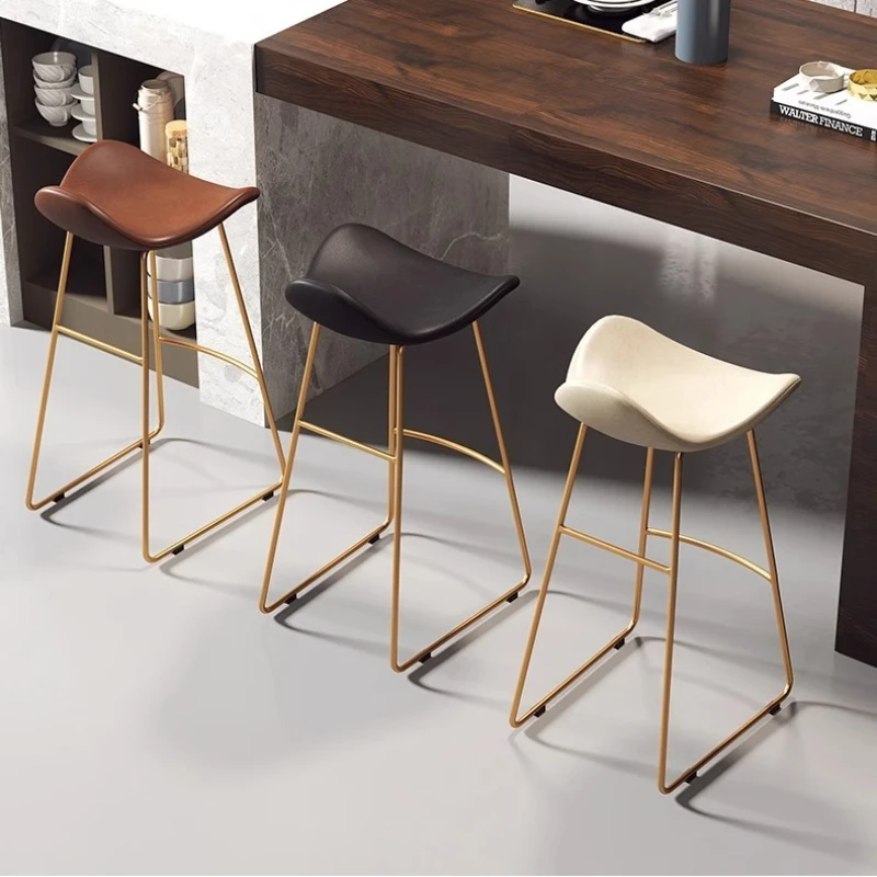 

Скандинавский барный стул для кафе, высокий барный стул для кофейни, стул для отдыха, стул для стойки ресепшн, барный табурет