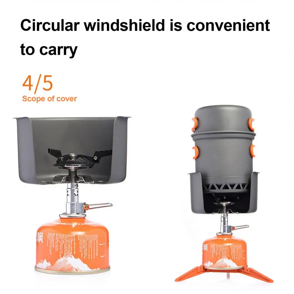 Portable Stove Wind Stove Wind Durable Camping Stove Windscreen for Outdoor Cooking Lightweight Gas for Hiking for Conditions