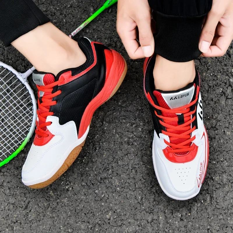 Buty do tenisa stołowego dla mężczyzn i kobiet zapatillas Badminton konkurs trening tenis trampki sportowe buty męskie profesjonalne