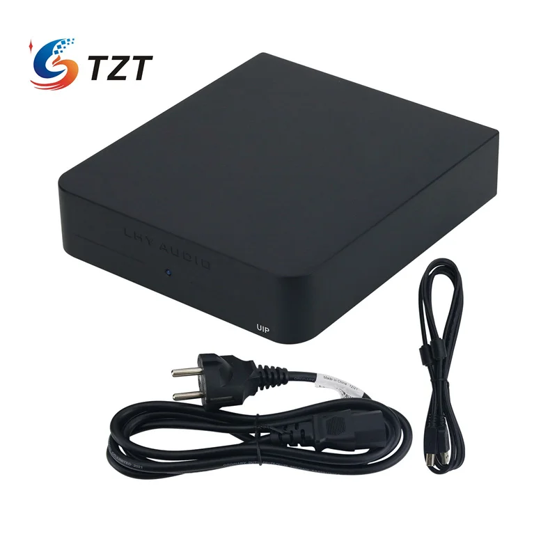 TZT LHY Hi-end аудио черный/серебристый гальванический изолятор UIP USB2.0 с высокоскоростным входом часов ADuM4165 480M OCXO для аудиоочистителей