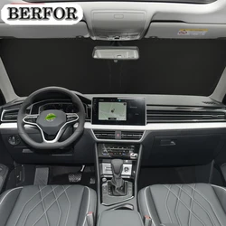 For Volkswagen VW Tiguan Mk2 2016-2023 Car Nano-Insulat Windshield Sunshade Front Window Sun Shade Visor Interior Accessories