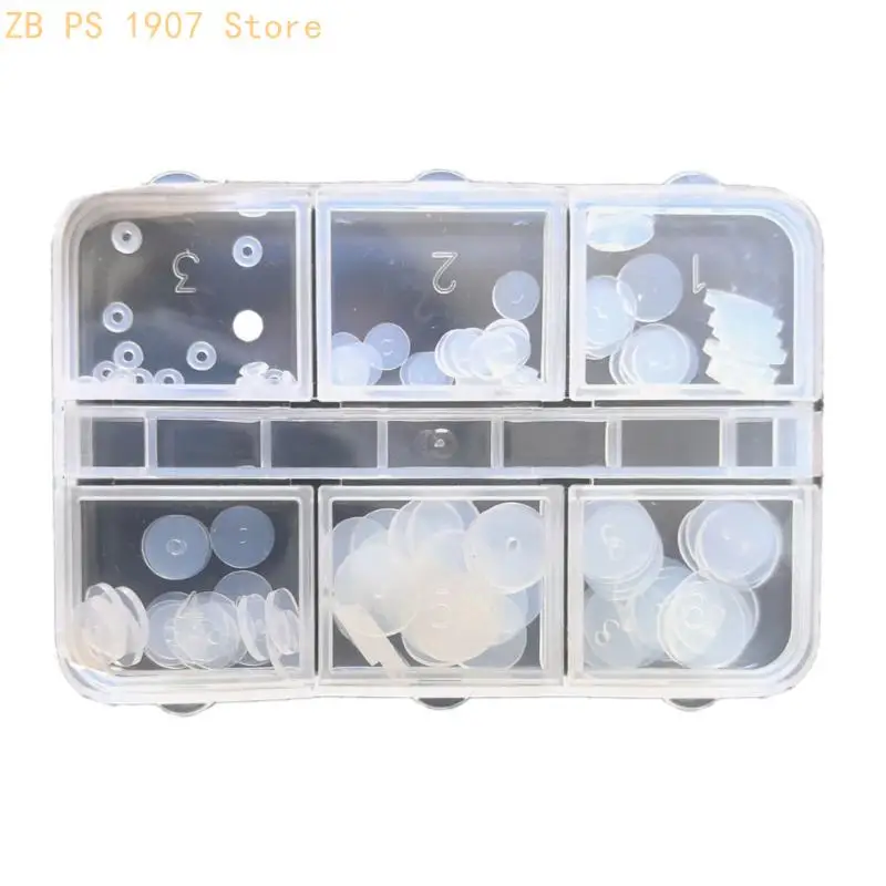 Comfortable Small Flying Saucer Eye Disc Travel friendly Silicone Invisible Gasket Ear Hole Skin Anti-friction Spacer 55KA